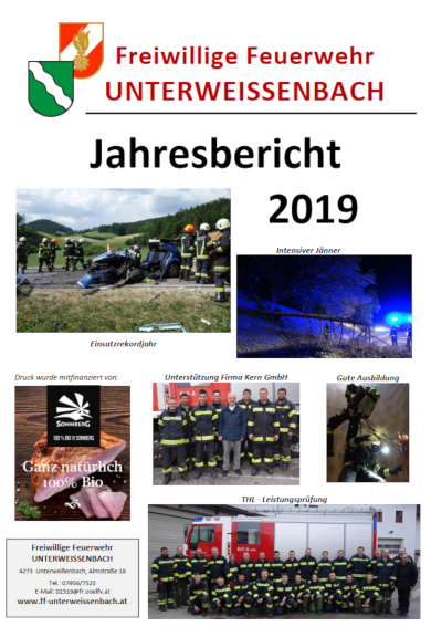 Titelseite Jahresbericht 2019